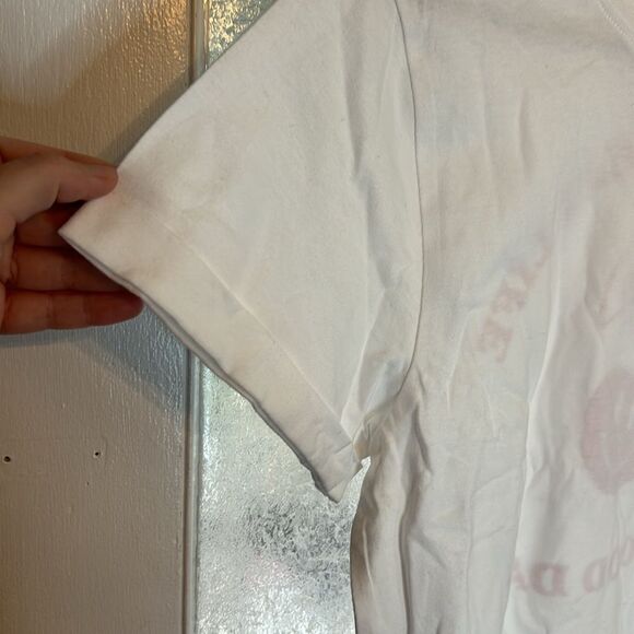 NWT Attitude Not Included Women’s White Cherry have a good day T-shirt size m - Picture 3 of 6